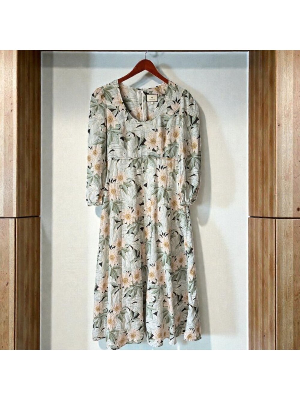 Tuckernuck Madison Des Fleurs Dress Floral Linen Blend Maxi Pockets Size S